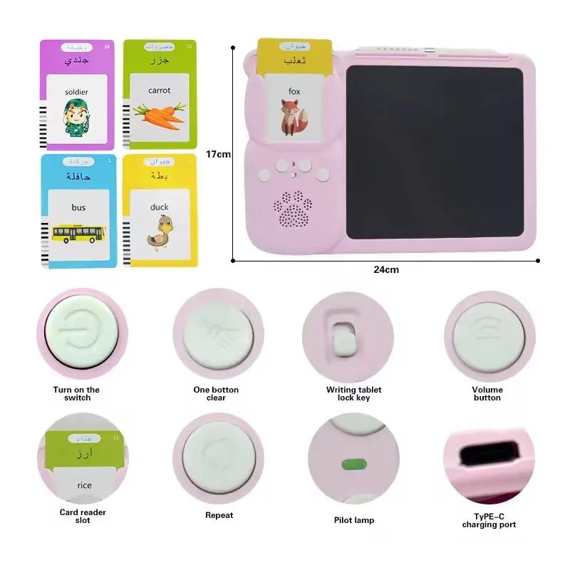 2 in 1 LCD + Flash Card reader