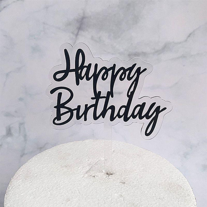 Happy Birthday - Black