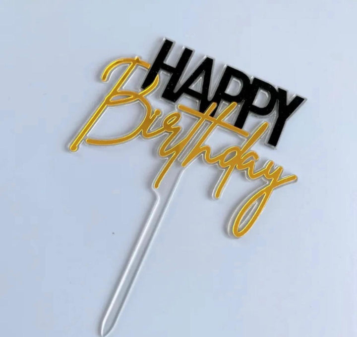 Happy Birthday - Black & Gold