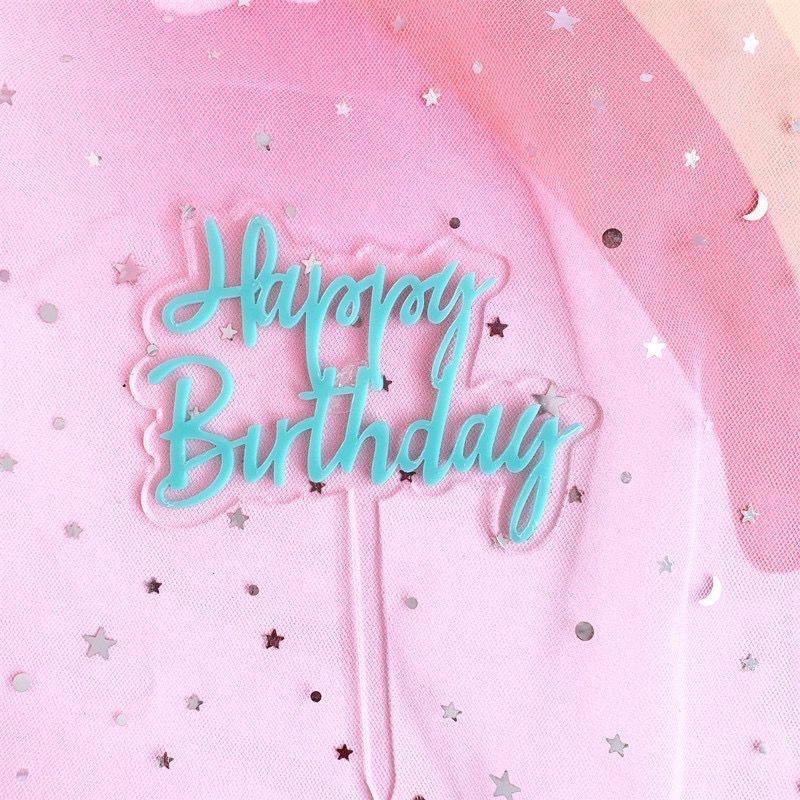 Happy Birthday - Bleu