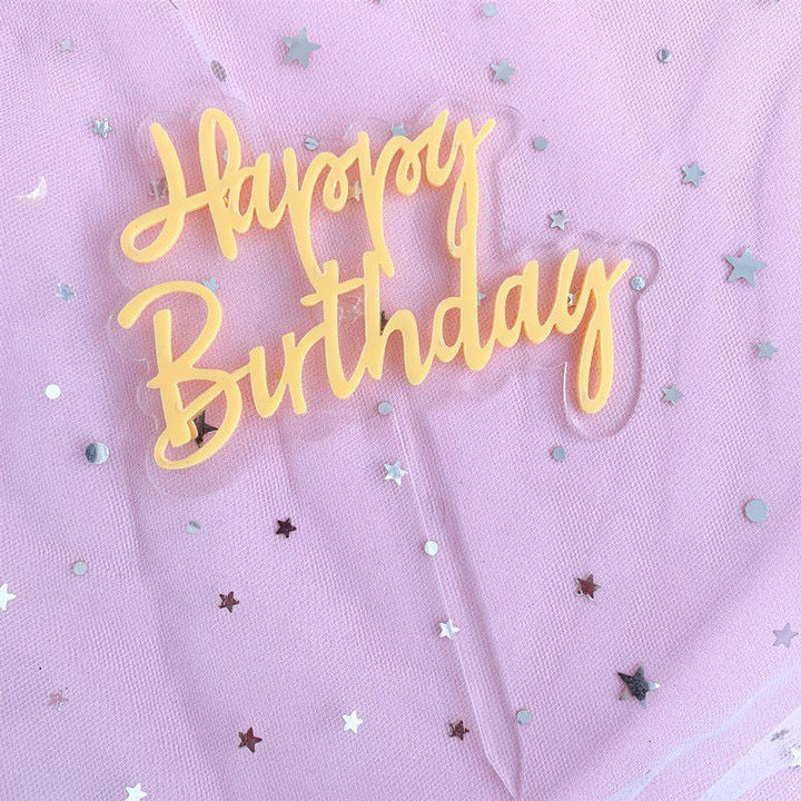 Happy Birthday - Yellow